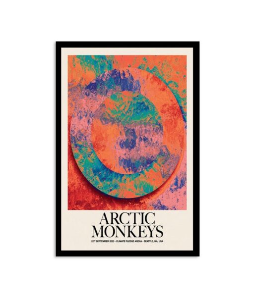 Arctic Monkeys Seattle, WA Tour 2023 Poster