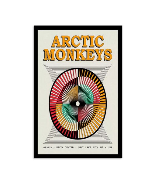 Arctic Monkeys September 20, 2023 Delta Center Salt Lake City, UT Tour Poster