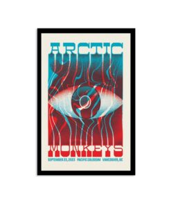 Arctic Monkeys September 23 Pacific Coliseum Vancouver, BC Tour 2023 Poster