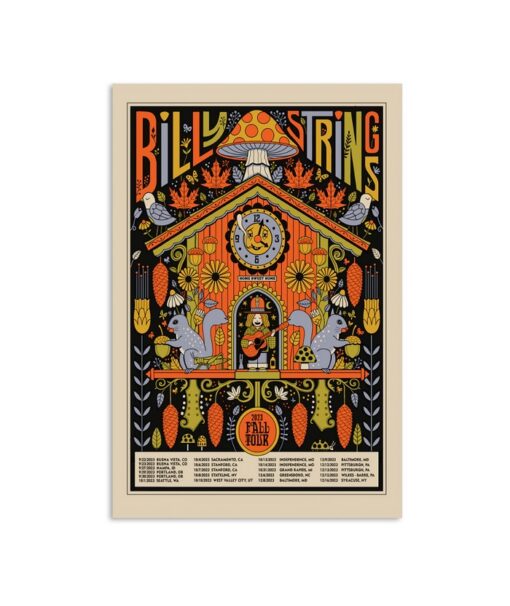 Billy Strings 2023 Fall Tour Poster Limited