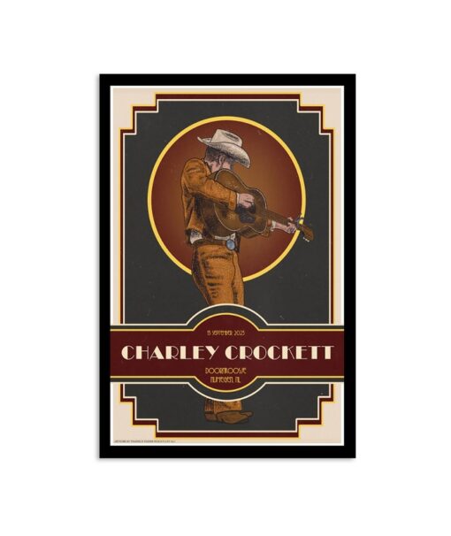Charley Crockett Nijmegen, NL Tour 2023 Poster