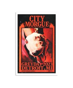 City Morgue Little Caesars Arena Detroit, MI September Tour 2023 Poster