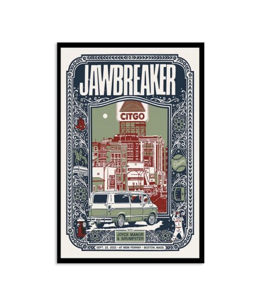 Jawbreaker MGM Fenway, Boston MA Sep 22nd 2023 Poster