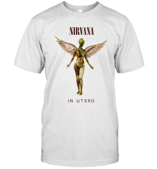 Nirvana 30 Years Ago In Utero Album Shirt