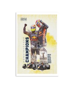 Oracle Red Bull 2023 Racing F1 World Constructors Champions Poster