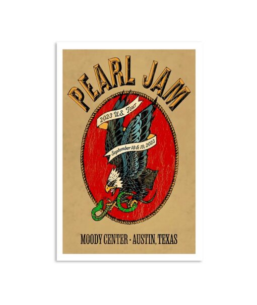 Pearl Jam September 18 & 19, 2023 Austin, TX Event Poster