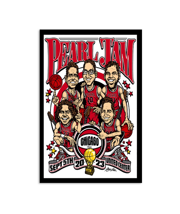 Pearl Jam United Center Chicago, IL 2023 Poster Your Ultimate Fashion