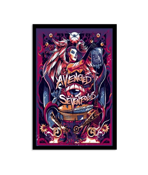 Poster Avenged Sevenfold Nashville 09/22/2023