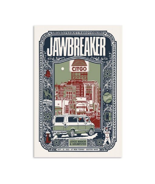 Poster Jawbreaker Boston, MA, MGM Music Hall at Fenway September 22 2023