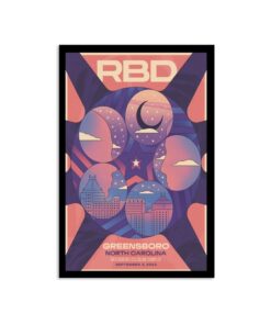 RBD Band September 3, 2023 Greensboro Coliseum Complex Greensboro, NC Poster