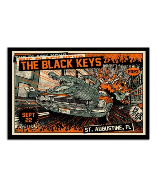The Black Keys September 22, 2023 Francis Field St. Augustine, FL Tour Poster
