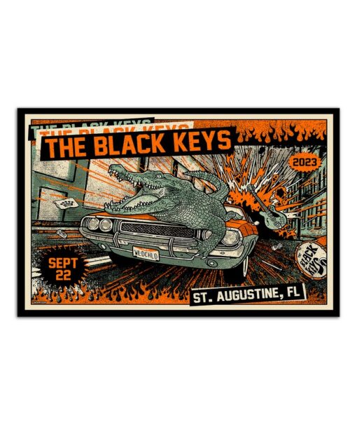 The Black Keys September 22, 2023 St. Augustine, FL Poster