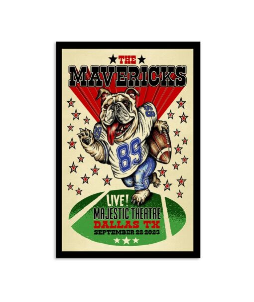 The Mavericks Dallas Dog Majestic Theatre Dallas, TX Sep 22, 2023 Poster
