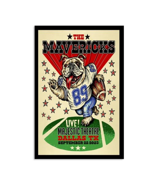 The Mavericks Dallas, Texas Sept 22nd 2023 Poster