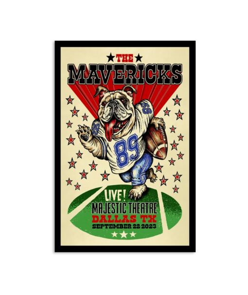 The Mavericks Majestic Theatre Dallas, TX September Tour 2023 Poster