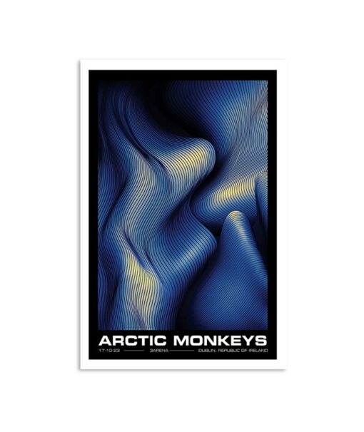 Arctic Monkeys 3Arena Dublin Ireland Tour Oct 17 2023 Poster