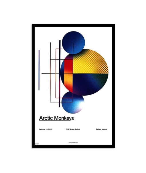 Arctic Monkeys Belfast 10.16.23 The SSE Arena Show Poster