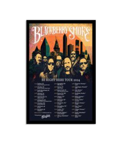 Blackberry Smoke 2024 Be Right Here Tour Poster