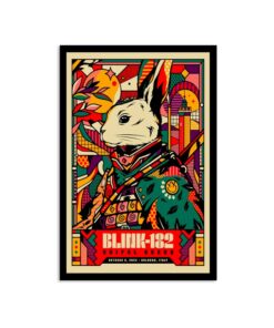 Bologna, Italy September 20, 2023 Blink-182 Tour Poster