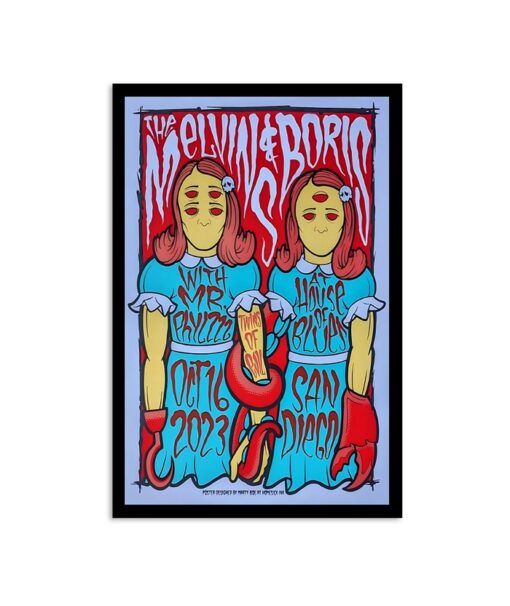 Boris & Melvins Tour San Diego 10/16/2023 Poster