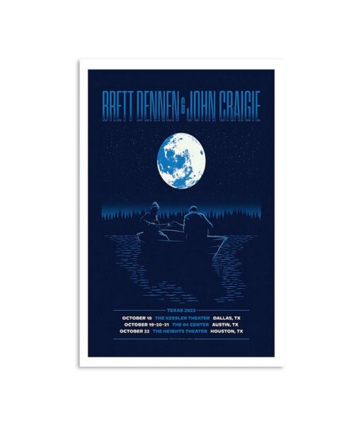 Brett Dennen & John Craigie October 22, 2023 The Heights Theater Houston, TX Poster