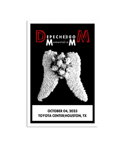 Depeche Mode October 4 Houston, TX Event Poster