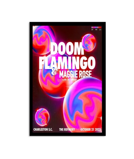 Doom Flamingo The Refinery Charleston, SC October Tour 2023 Poster