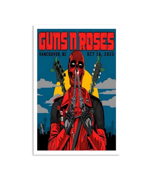 Guns N' Roses BC Place October 16, 2023 Concert Poster