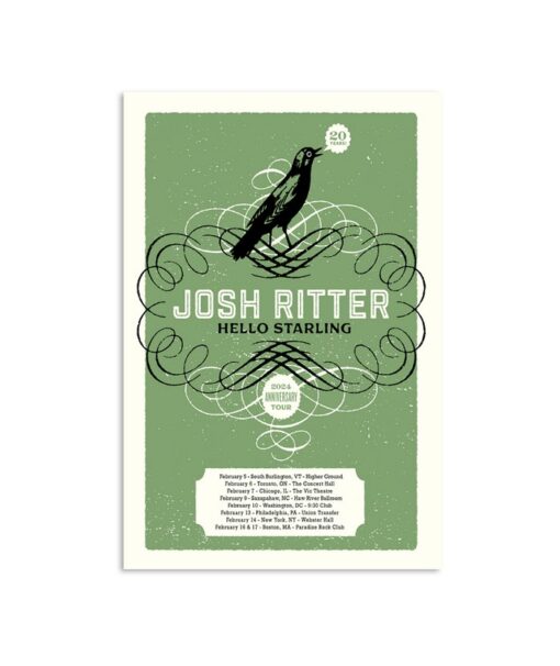 Josh Ritter Hello Starling 20th Anniversary Tour Poster