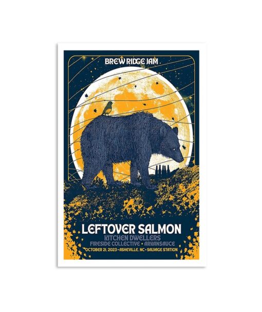 Leftover Salmon October 21, 2023 Salvage Station Asheville, NC Poster