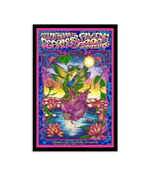 Les Claypool’s Fearless Flying Frog Brigade Show Poster St. Louis, MO 10/17/2023