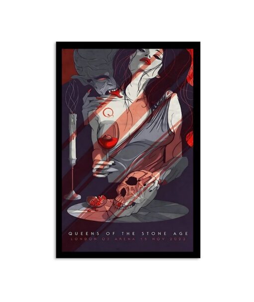 London, UK November 15, 2023 Queens Of The Stone Age Tour Poster