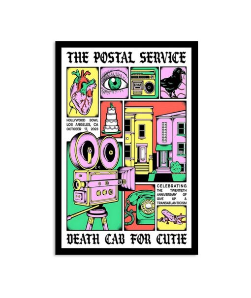 October 17 Los Angeles, CA Death Cab For Cutie Hollywood Bowl Poster