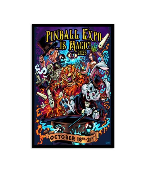 Pinball Expo In Chicago Oct 18-21 2023 Poster