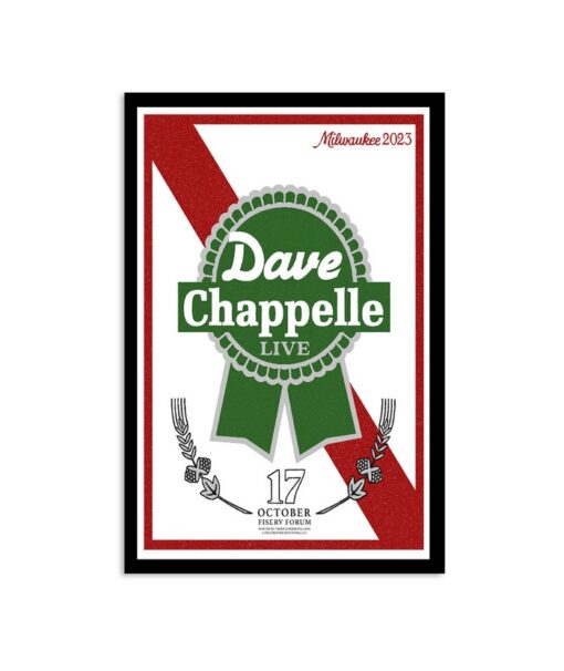 Poster Dave Chappelle Milwaukee Concert, Fiserv Forum Oct 17, 2023