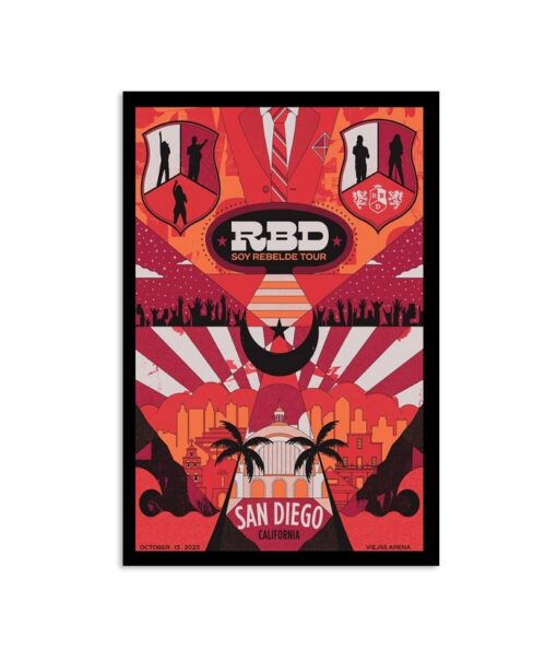 RBD Band Show Poster San Diego, CA 10/13/2023