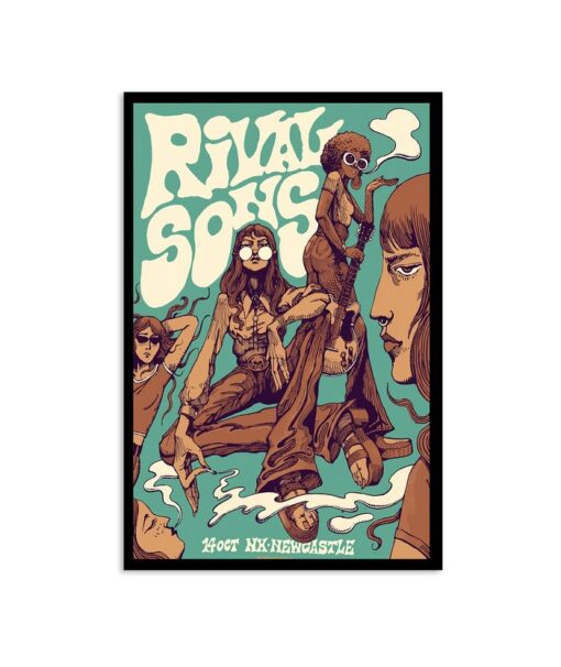Rival Sons 14 Oct, 2023 New Castle NH Poster