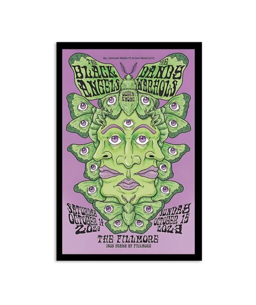 The Black Angels & The Dandy Warhols Fillmore Oct 14 & 15 2023 Poster