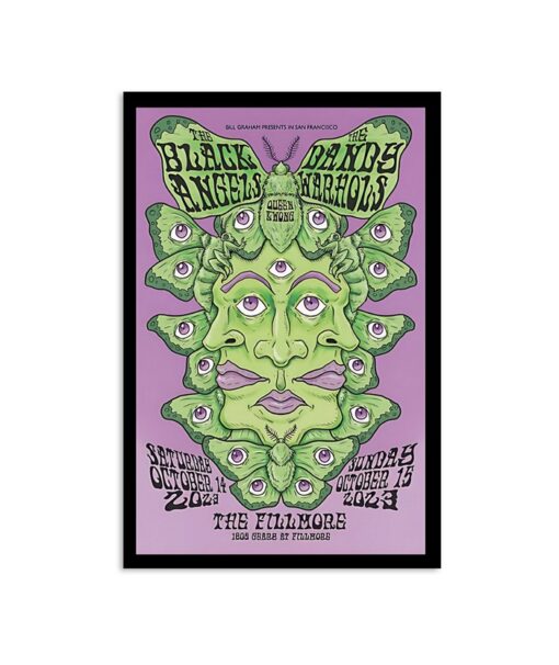 The Black Angels & The Dandy Warhols Tour 2023 San Francisco, CA Poster