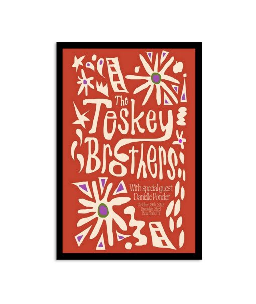 The Teskey Brothers Tour October 19, 2023 Brooklyn Steel New York, NY Poster