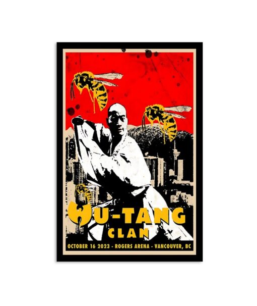 Vancouver, BC October 16, 2023 Wu Tang Clan Tour Poster