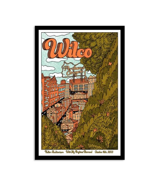 Wilco October 16, 2023 Keller Auditorium Portland, OR Poster