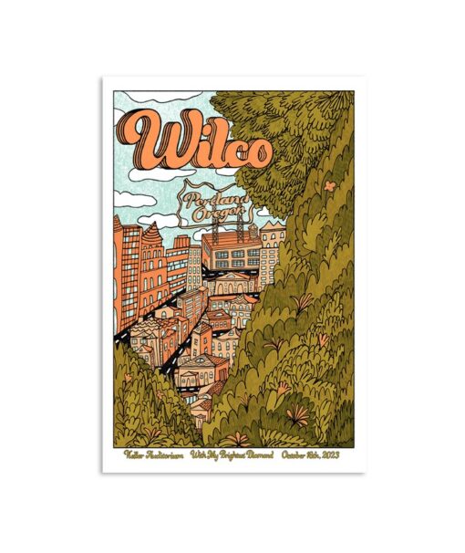 Wilco October 16, 2023 Portland OR, Keller Auditorium Poster