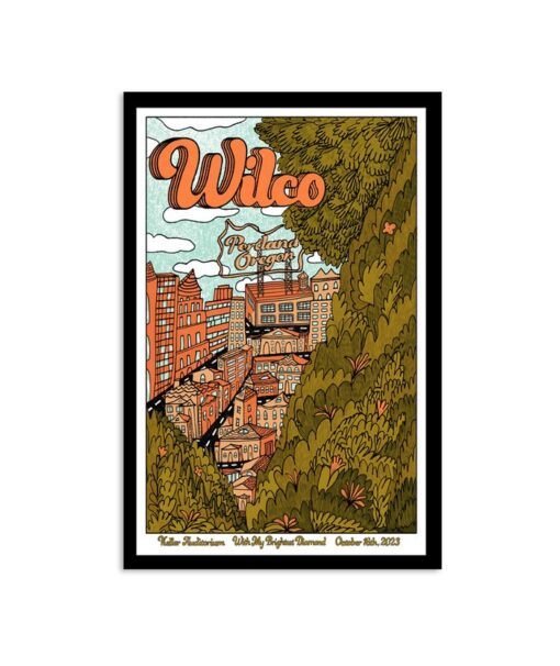 Wilco Portland Oregon Tour Oct 16 2023 Poster
