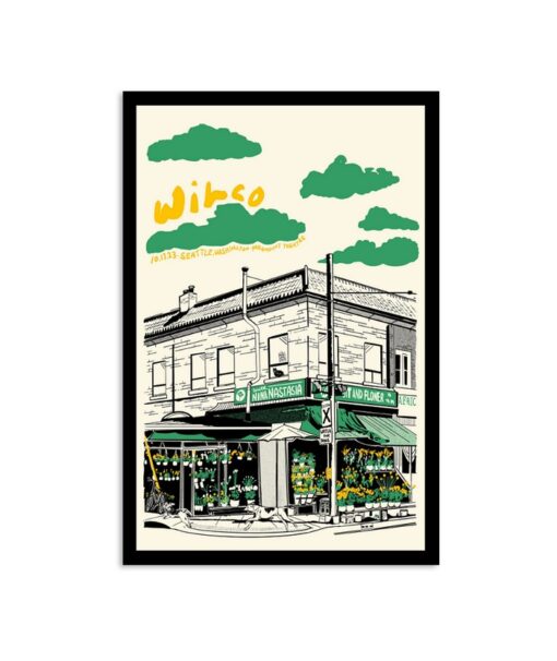 Wilco Show Poster Seattle, WA 10/17/2023