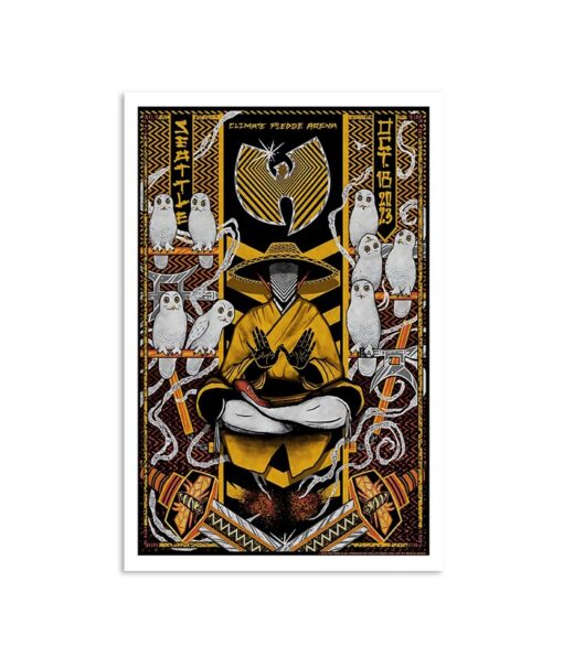 Wu Tang Clan Seattle, Climate Pledge Arena Oct 18, 2023 Poster