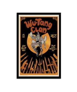 Wu Tang Clan Target Center Minneapolis, MN October Tour 2023 Poster